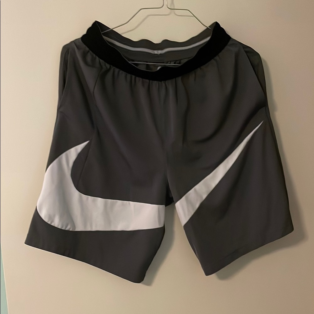 Nike Black and Gray Athletic Shorts